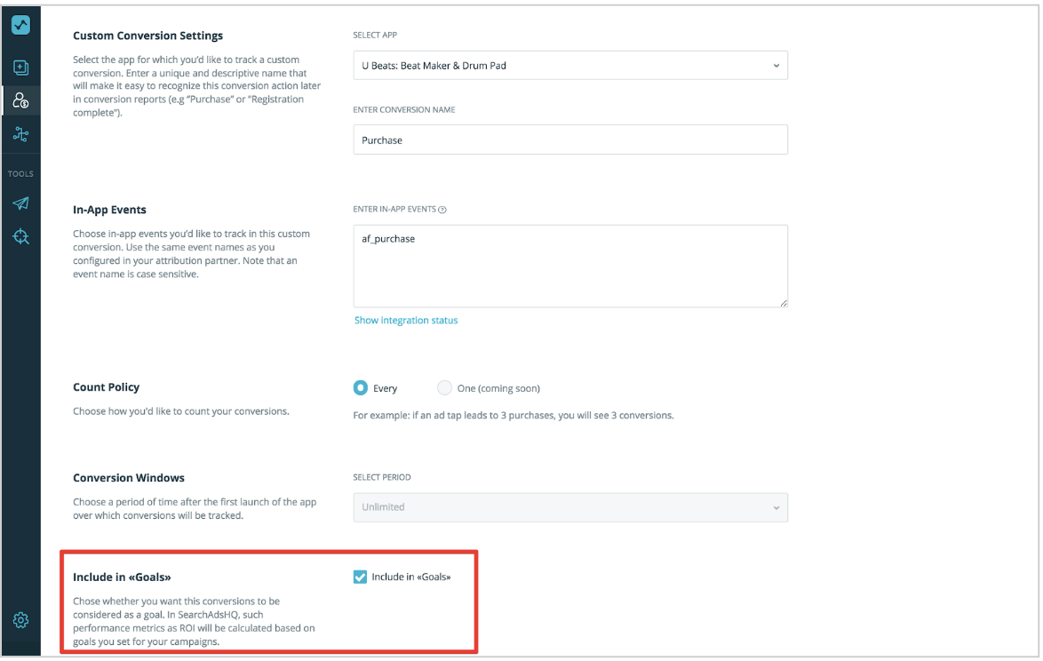 SearchAdsHQ Custom Conversions auto-bidder